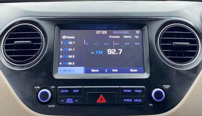 2020 Hyundai Grand i10 SPORTZ 1.2 KAPPA VTVT, Petrol, Manual, 27,272 km, Infotainment System