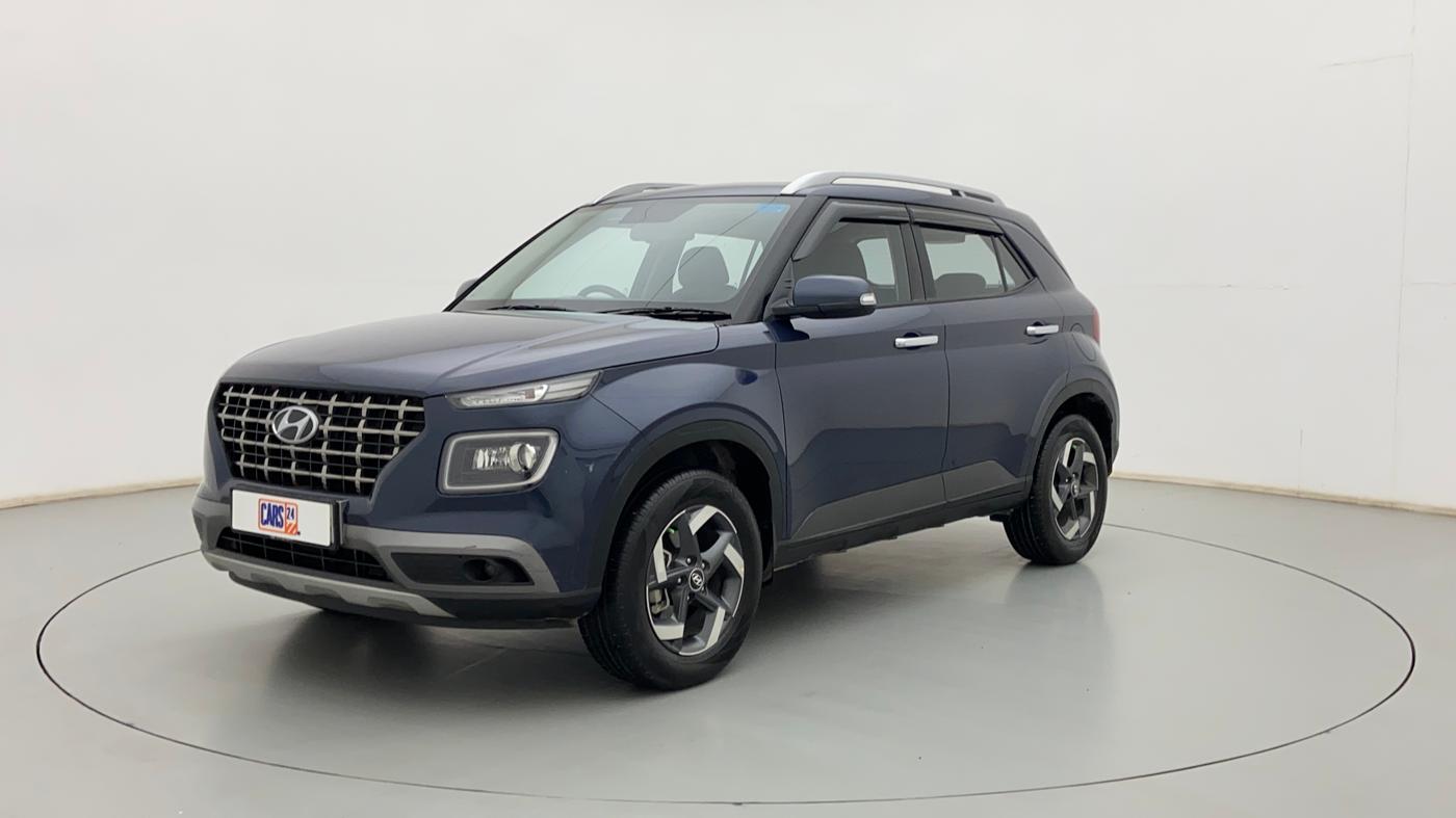 2021 Hyundai VENUE SX 1.0 (O) TURBO IMT, Petrol, Manual, 10,086 km, Left Front Diagonal
