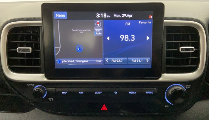 2021 Hyundai VENUE SX 1.0 (O) TURBO IMT, Petrol, Manual, 10,086 km, Infotainment System