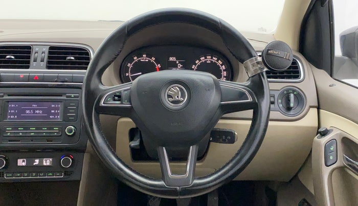 2015 Skoda Rapid ELEGANCE 1.6 MPI MT, Petrol, Manual, 66,645 km, Steering Wheel Close Up