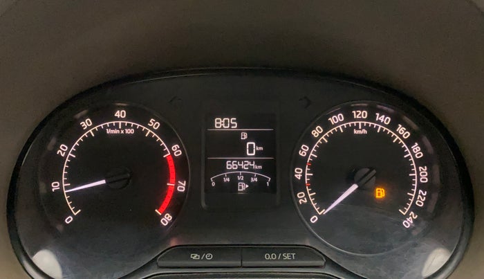 2015 Skoda Rapid ELEGANCE 1.6 MPI MT, Petrol, Manual, 66,645 km, Odometer Image