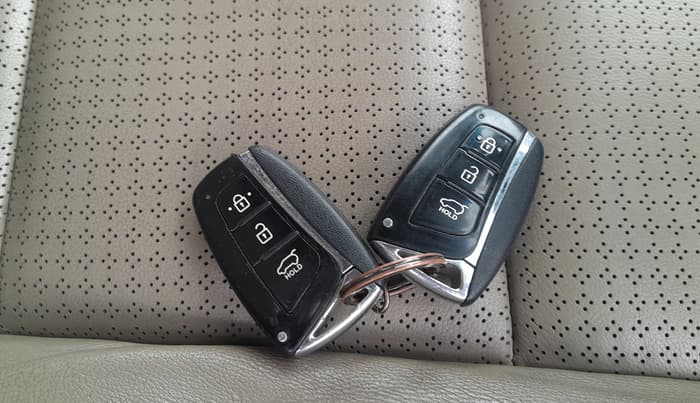 2014 Hyundai Santa Fe 4 WD AT, Diesel, Automatic, 90,566 km, Key Close Up