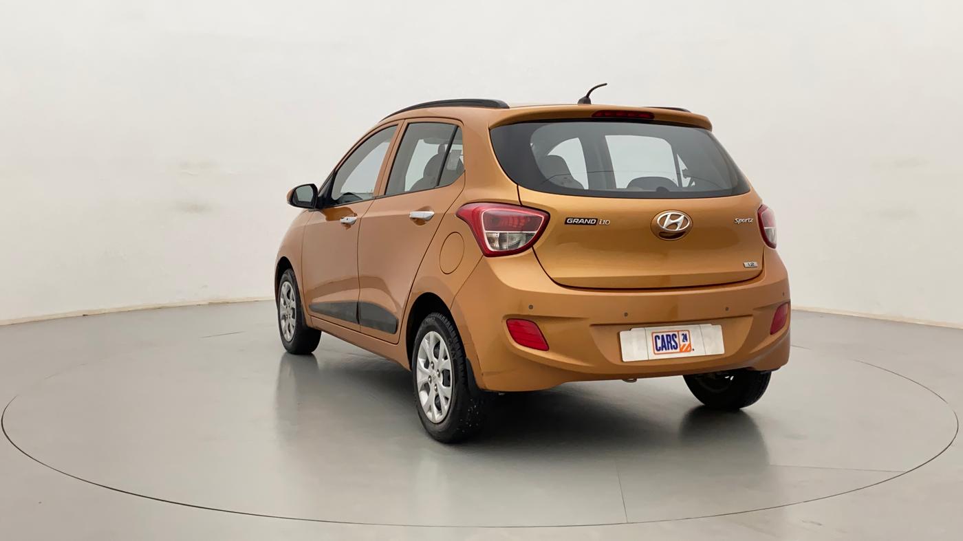 2014 Hyundai Grand i10 SPORTZ 1.2 KAPPA VTVT, Petrol, Manual, 13,424 km, Left Back Diagonal
