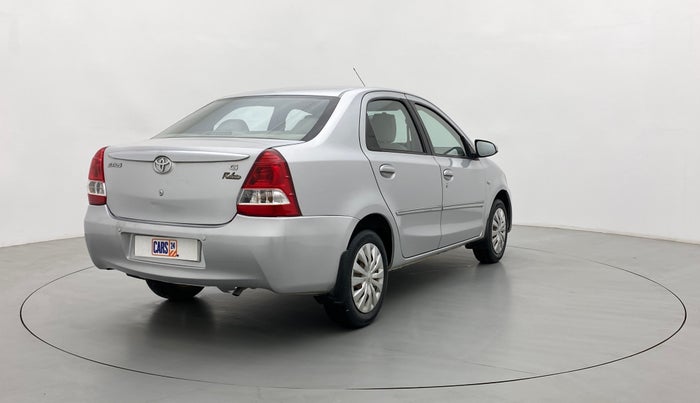 2013 Toyota Etios G, Petrol, Manual, 79,494 km, Right Back Diagonal