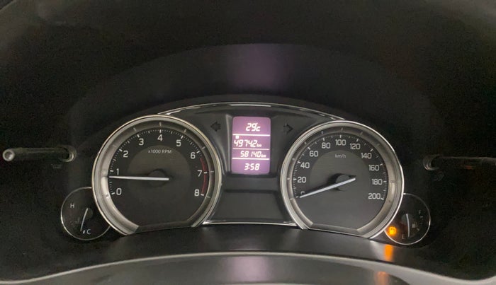 2017 Maruti Ciaz ZETA 1.4  MT PETROL, Petrol, Manual, 58,139 km, Odometer Image