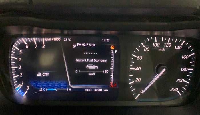 2020 Tata ALTROZ XZ PETROL, Petrol, Manual, 34,901 km, Odometer Image