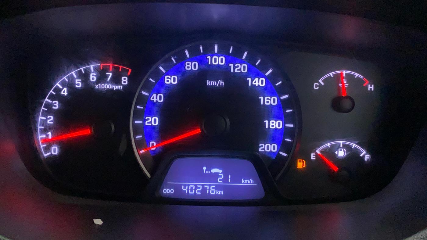 2015 Hyundai Xcent S 1.2, Petrol, Manual, 40,345 km, Odometer Image
