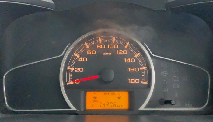 2015 Maruti Alto K10 LXI CNG, CNG, Manual, 74,358 km, Odometer Image