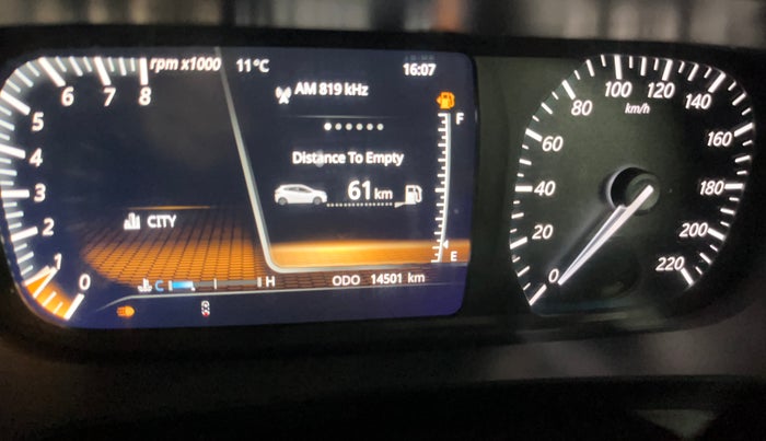 2020 Tata ALTROZ XZ PETROL, Petrol, Manual, 14,493 km, Odometer Image