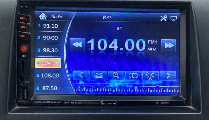 2018 Maruti Wagon R 1.0 LXI CNG, CNG, Manual, 1,04,003 km, Infotainment System