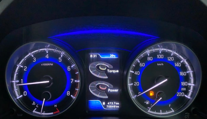 2018 Maruti Baleno ZETA 1.2 K12, Petrol, Manual, 70,899 km, Odometer Image