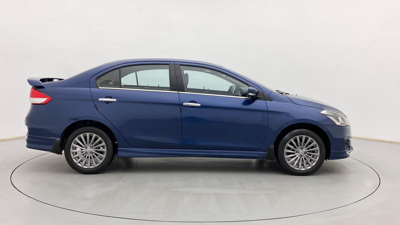 2017 Maruti Ciaz S 1.4 MT PETROL, Petrol, Manual, 85,011 km, Right Side View
