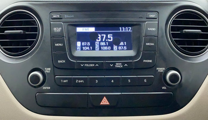 2017 Hyundai Xcent E+, Petrol, Manual, 36,486 km, Infotainment System