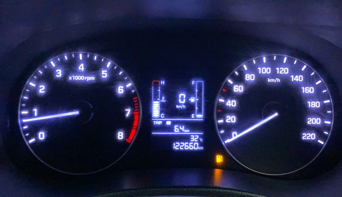 2017 Hyundai Creta SX PLUS 1.6 PETROL, Petrol, Manual, 1,22,750 km, Odometer Image