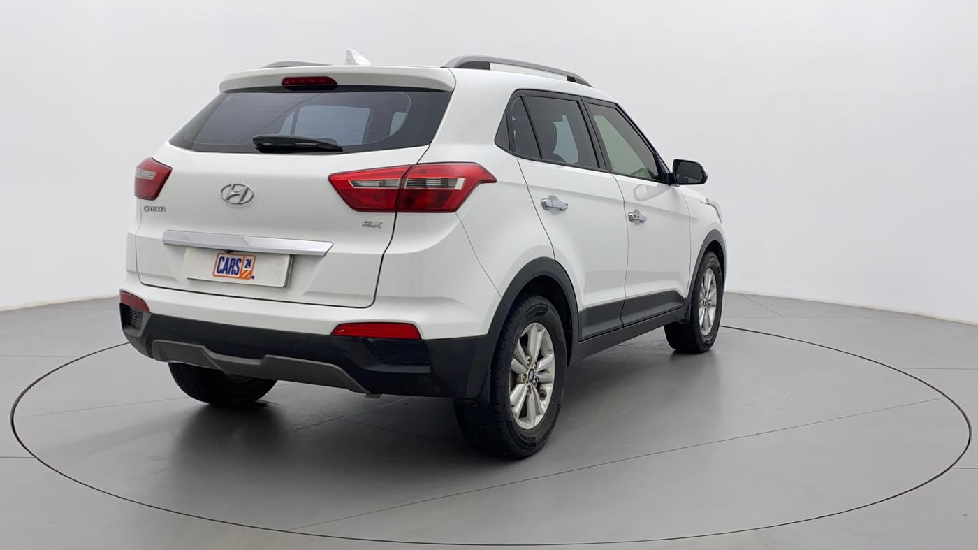 2017 Hyundai Creta SX PLUS 1.6 PETROL, Petrol, Manual, 1,22,750 km, Right Back Diagonal