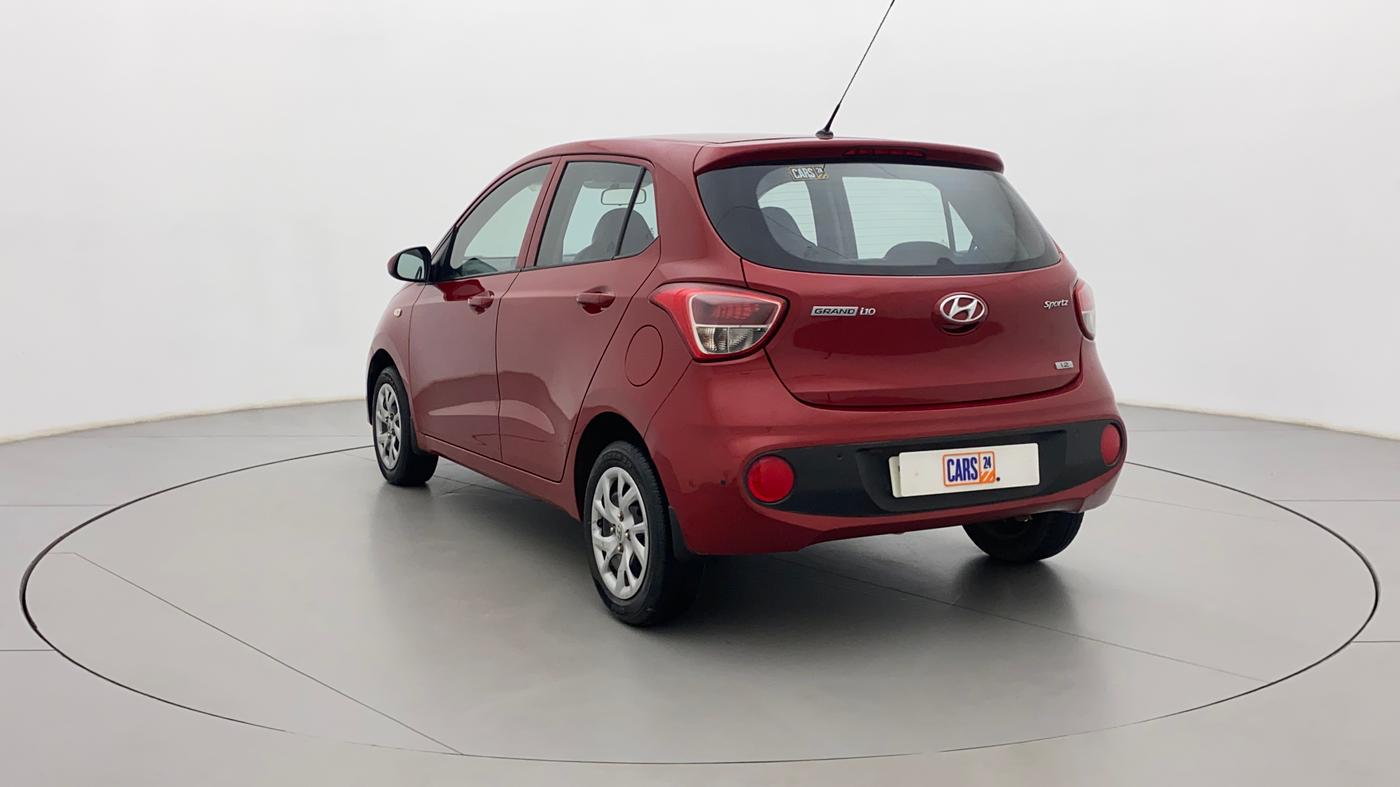 2017 Hyundai Grand i10 SPORTZ 1.2 KAPPA VTVT, Petrol, Manual, 36,931 km, Left Back Diagonal