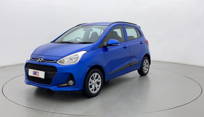 2019 Hyundai Grand i10 SPORTZ 1.2 KAPPA VTVT, Petrol, Manual, 19,941 km, Left Front Diagonal