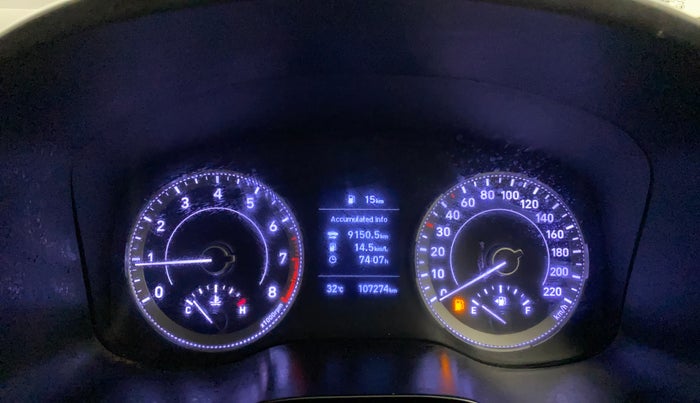 2019 Hyundai VENUE SX 1.0 (O) TURBO, Petrol, Manual, 1,07,269 km, Odometer Image