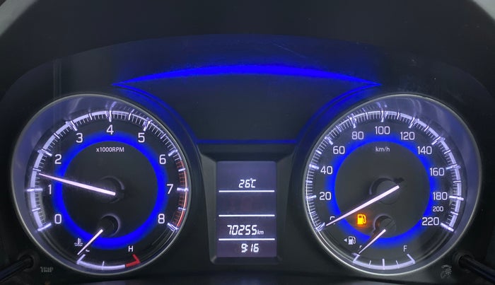 2017 Maruti Baleno DELTA PETROL 1.2, Petrol, Manual, 70,313 km, Odometer Image