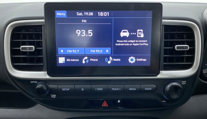 2022 Hyundai VENUE SX 1.0 TURBO IMT, Petrol, Manual, 15,893 km, Infotainment System