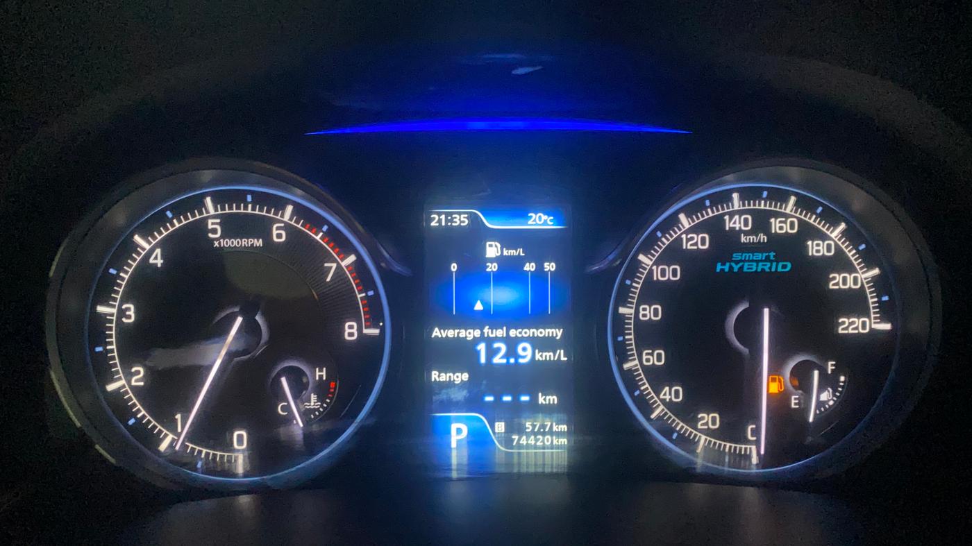 2020 Maruti XL6 ALPHA AT, Petrol, Automatic, 74,439 km, Odometer Image
