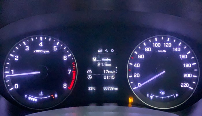 2017 Hyundai Elite i20 ASTA 1.2 (O), Petrol, Manual, 86,790 km, Odometer Image