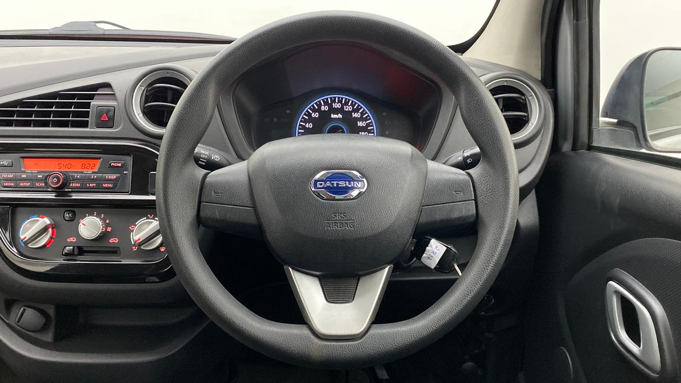 2018 Datsun Redi Go 1.0 S AT, Petrol, Automatic, 32,261 km, Steering Wheel Close Up