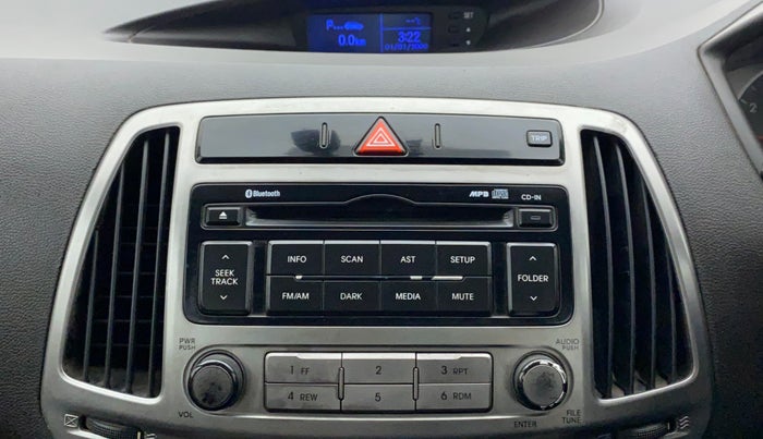 2013 Hyundai i20 SPORTZ 1.2, CNG, Manual, 96,121 km, Infotainment System