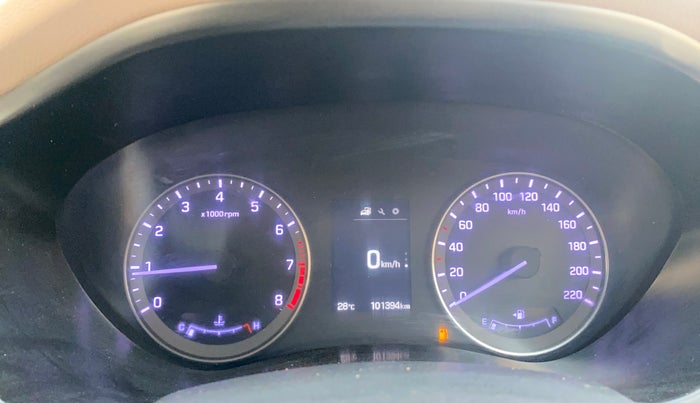 2017 Hyundai Elite i20 ASTA 1.2 (O), Petrol, Manual, 1,01,369 km, Odometer Image