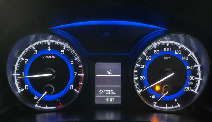 2017 Maruti Baleno DELTA PETROL 1.2, Petrol, Manual, 54,734 km, Odometer Image