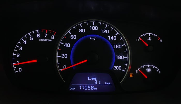 2016 Hyundai Grand i10 MAGNA 1.2 KAPPA VTVT, Petrol, Manual, 77,055 km, Odometer Image