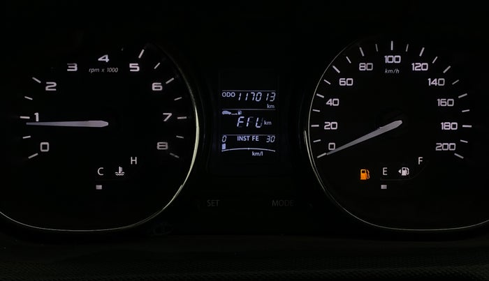 2018 Tata TIAGO NRG PETROL, Petrol, Manual, 1,17,010 km, Odometer Image