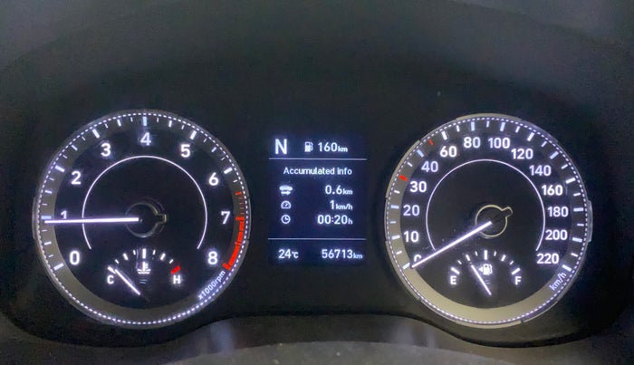 2022 Hyundai VENUE SX 1.0 (O) TURBO IMT, Petrol, Manual, 56,712 km, Odometer Image