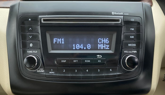 2017 Maruti Dzire VXI, Petrol, Manual, 38,584 km, Infotainment System