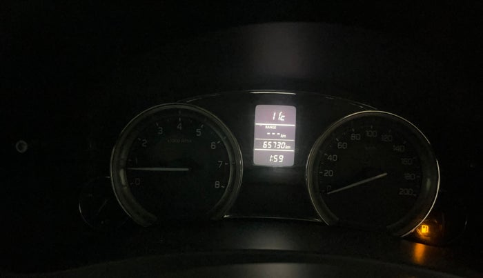 2016 Maruti Ciaz VXI+, Petrol, Manual, 65,720 km, Odometer Image