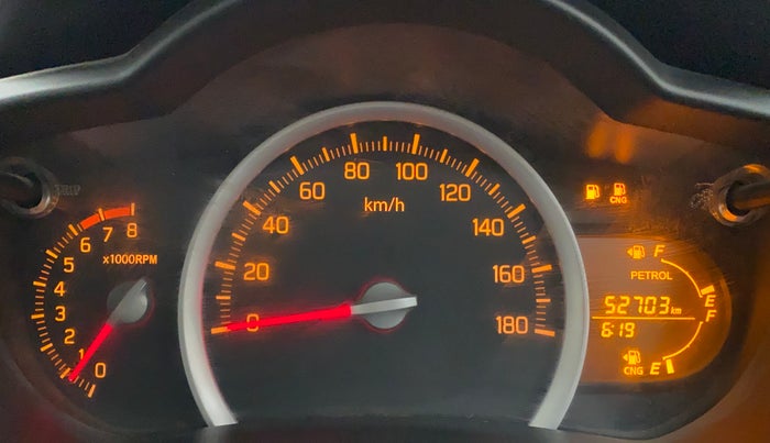 2021 Maruti Celerio VXI (O) CNG, CNG, Manual, 52,703 km, Odometer Image