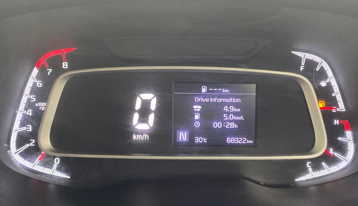 2021 KIA SONET HTX 1.0 IMT, Petrol, Manual, 68,309 km, Odometer Image