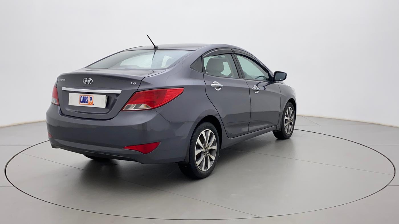 2015 Hyundai Verna FLUIDIC 4S 1.6 VTVT S(O), Petrol, Manual, 69,489 km, Right Back Diagonal
