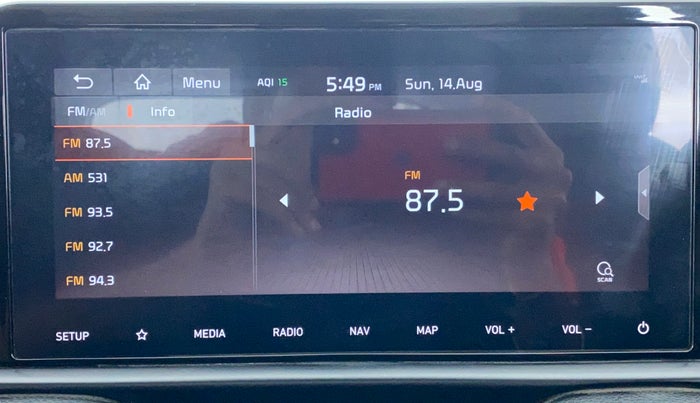 2020 KIA SONET GTX PLUS DCT 1.0, Petrol, Automatic, 19,496 km, Infotainment System