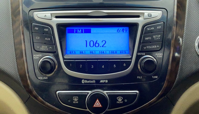 2011 Hyundai Verna FLUIDIC 1.6 VTVT SX OPT AT, Petrol, Automatic, 43,497 km, Infotainment System