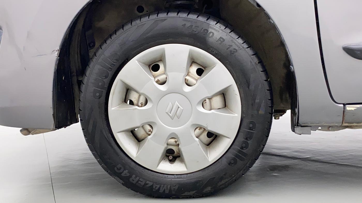 2013 Maruti Wagon R 1.0 LXI CNG SIGNATURE EDITION, CNG, Manual, 1,15,670 km, Left Front Wheel