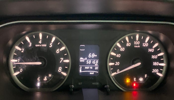 2014 Tata Zest XT RT, Petrol, Manual, 58,212 km, Odometer Image