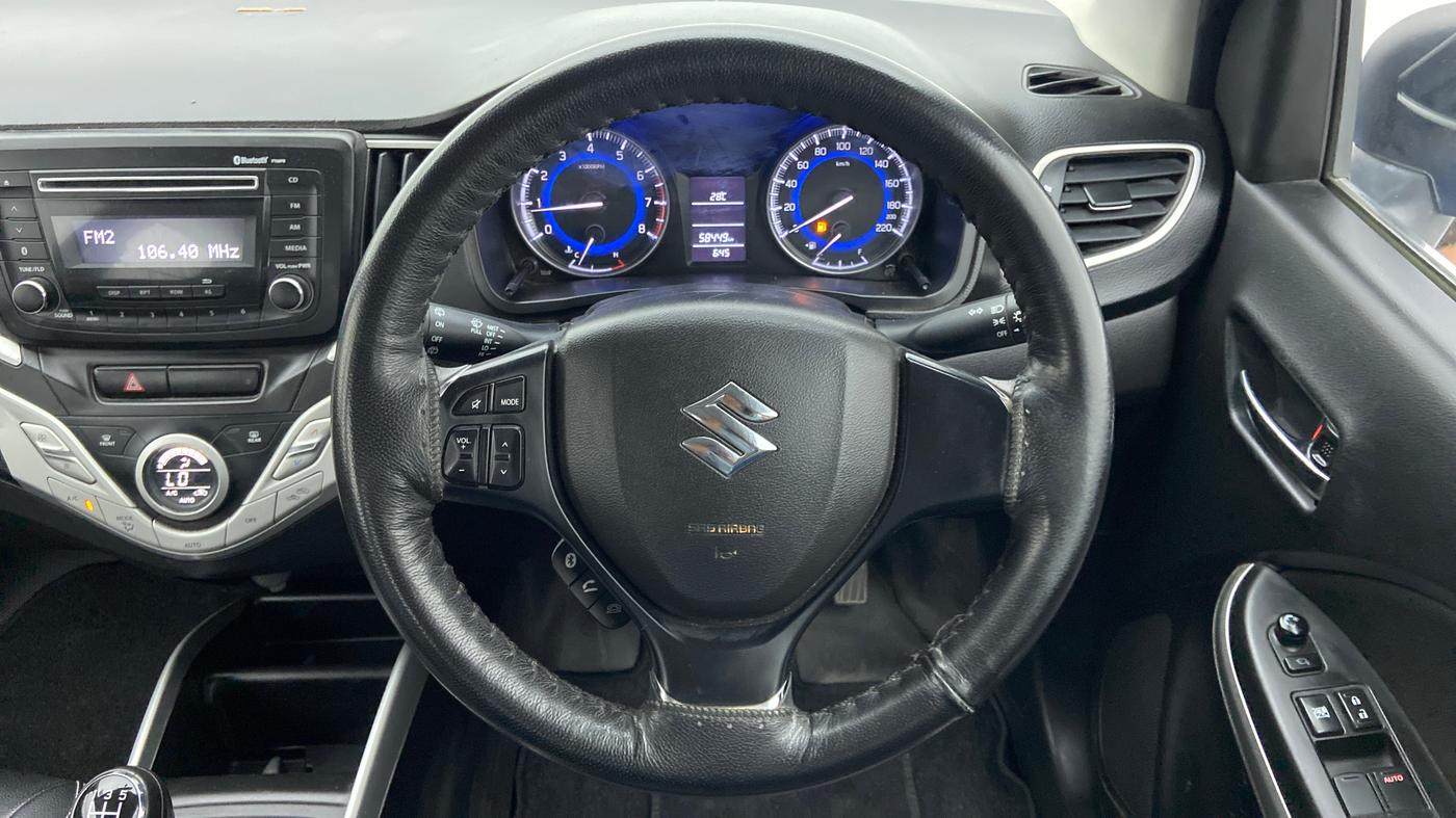 2017 Maruti Baleno DELTA PETROL 1.2, Petrol, Manual, 58,448 km, Steering Wheel Close Up