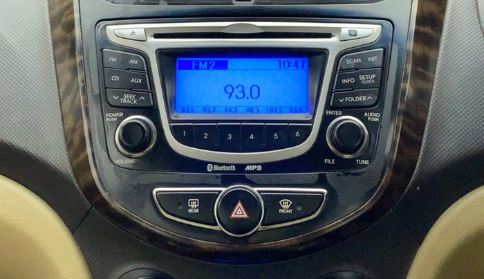 2011 Hyundai Verna FLUIDIC 1.6 VTVT SX, Petrol, Manual, 43,675 km, Infotainment System