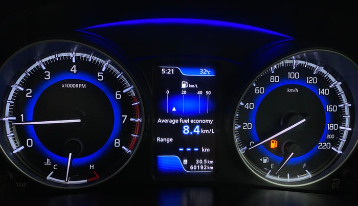 2020 Toyota Glanza V, Petrol, Manual, 60,189 km, Odometer Image