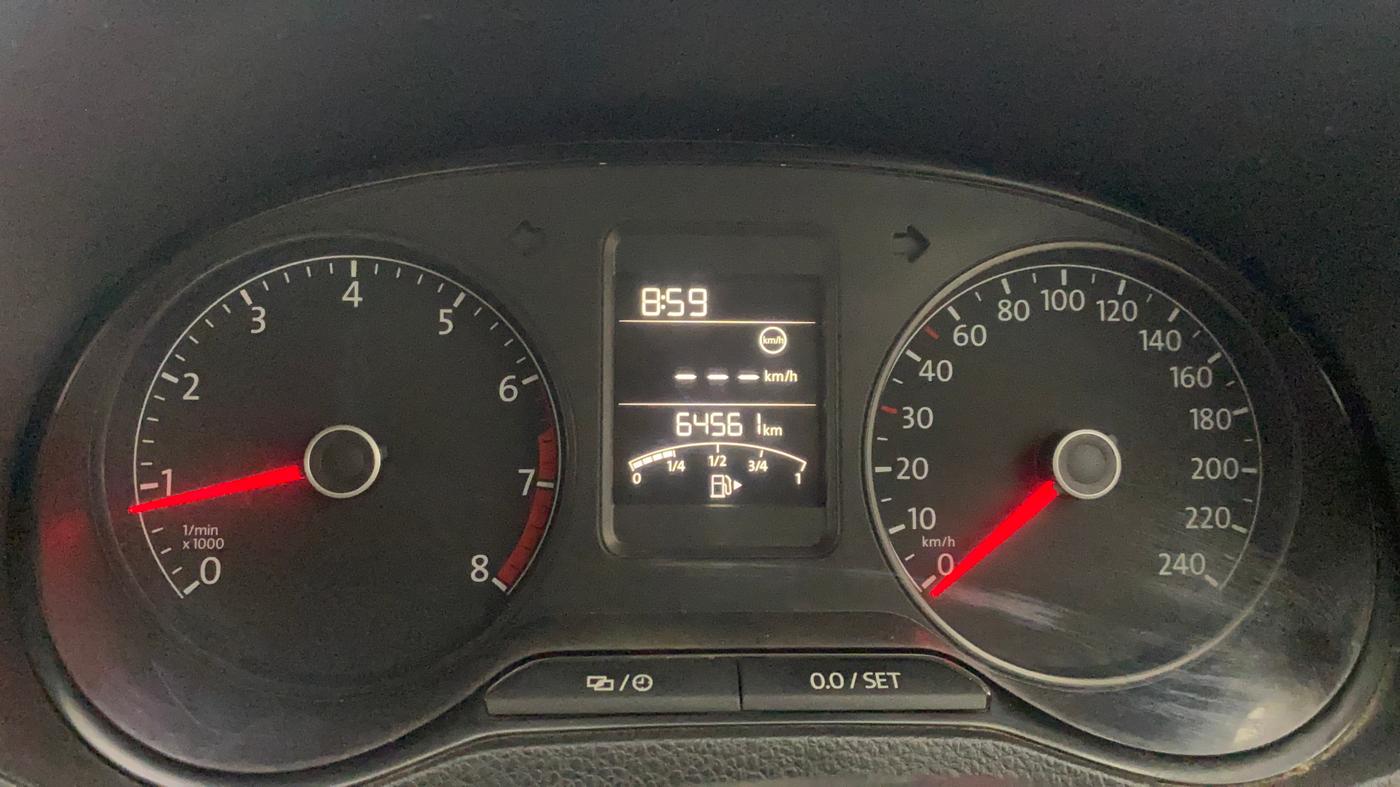 2016 Volkswagen Ameo COMFORTLINE 1.2L, Petrol, Manual, 64,561 km, Odometer Image