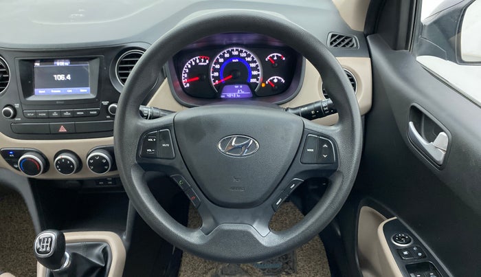 2017 Hyundai Grand i10 SPORTZ 1.2 KAPPA VTVT, Petrol, Manual, 48,430 km, Steering Wheel Close Up