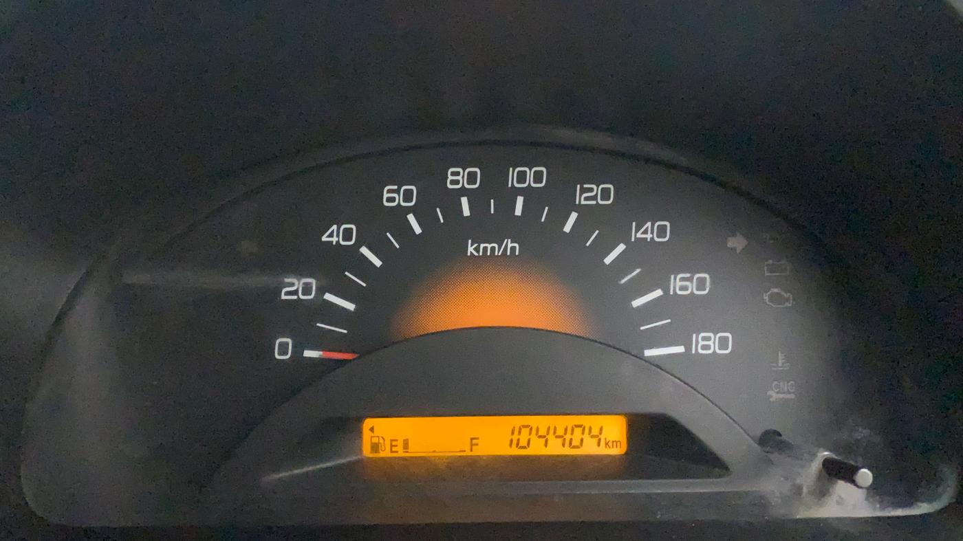 2013 Maruti Wagon R 1.0 LXI CNG, CNG, Manual, 1,04,404 km, Odometer Image