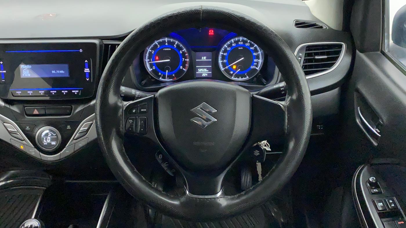 2019 Maruti Baleno DELTA PETROL 1.2, Petrol, Manual, 58,679 km, Steering Wheel Close Up