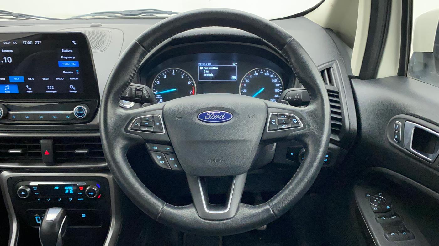 2019 Ford Ecosport TITANIUM + 1.5L PETROL AT, Petrol, Automatic, 25,233 km, Steering Wheel Close Up
